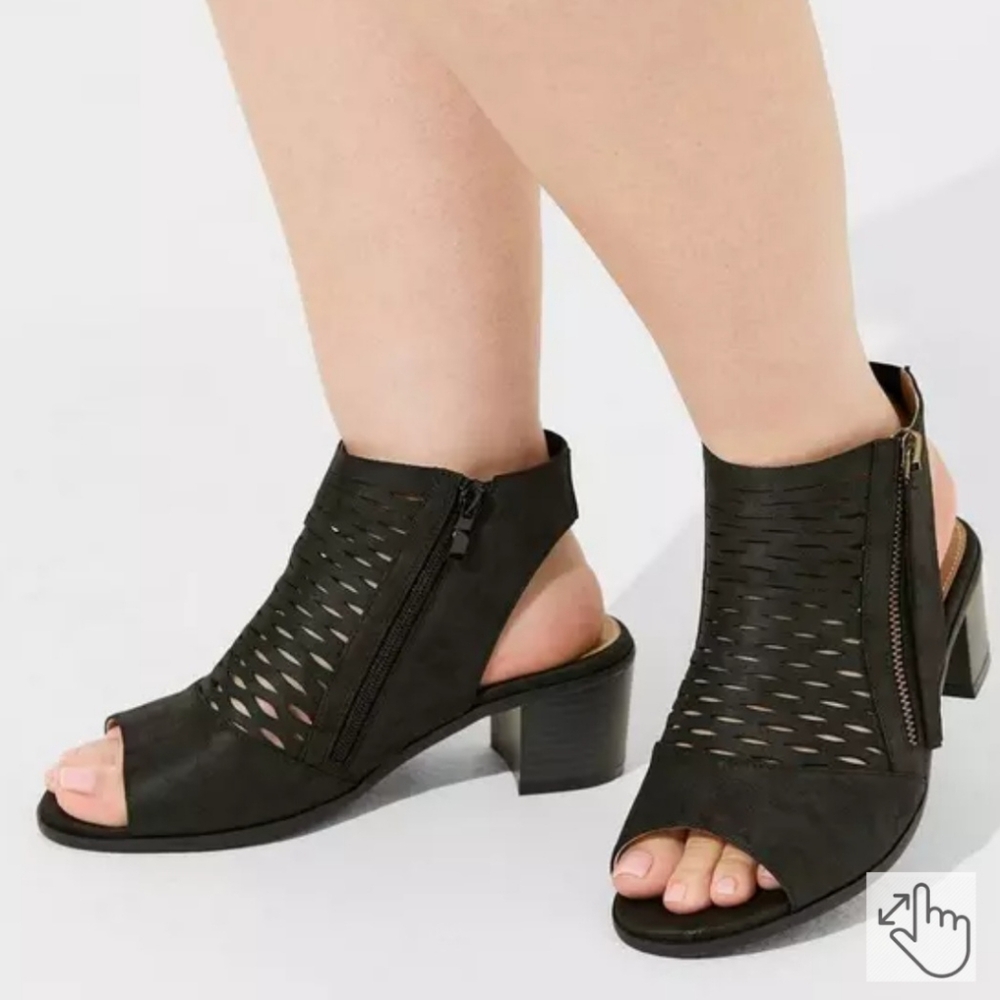 Perforated Back Strap Heel (WW) From Torrid - Picture 2 of 11
